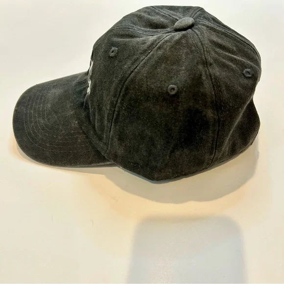 Salty Embroidered Vintage Washed Cotton Baseball Cap Hat Black White New - Picture 3 of 6